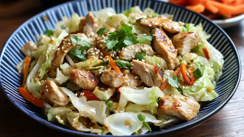 Chicken cabbage stir fry Recipe