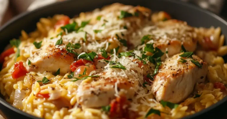 chicken orzo bake