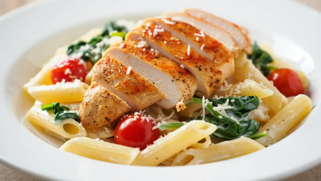 grilled chicken pasta Recipe