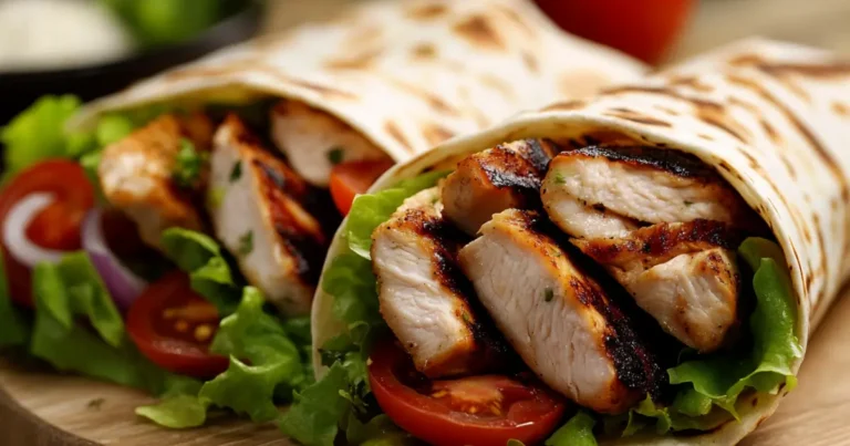 grilled chicken wrap