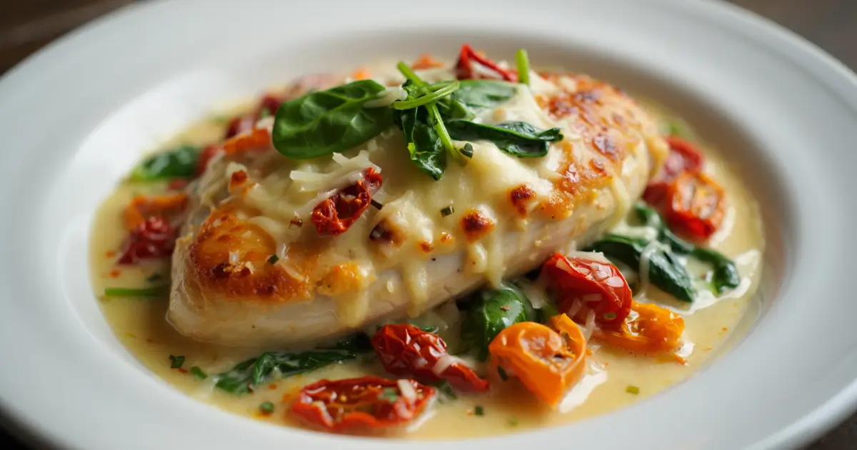 Tuscan chicken bake