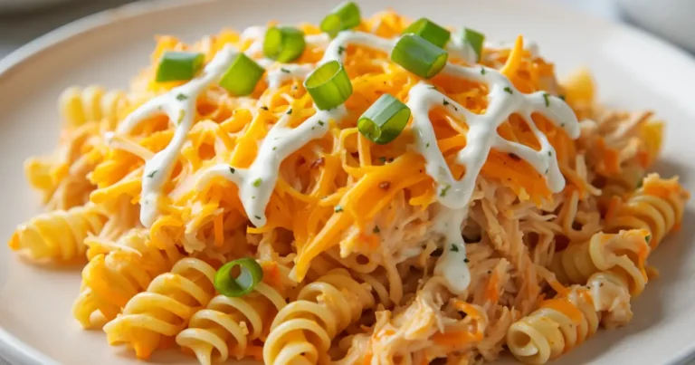 buffalo chicken pasta bake