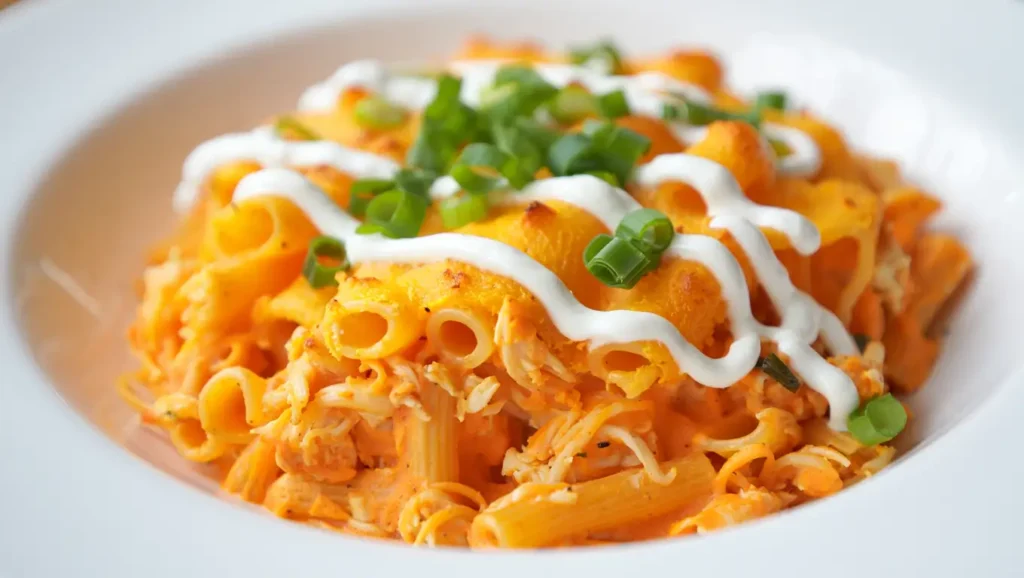 buffalo chicken pasta bake Recipe