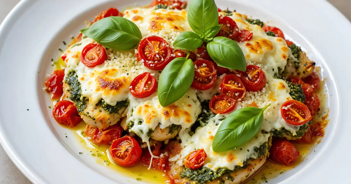 pesto chicken bake