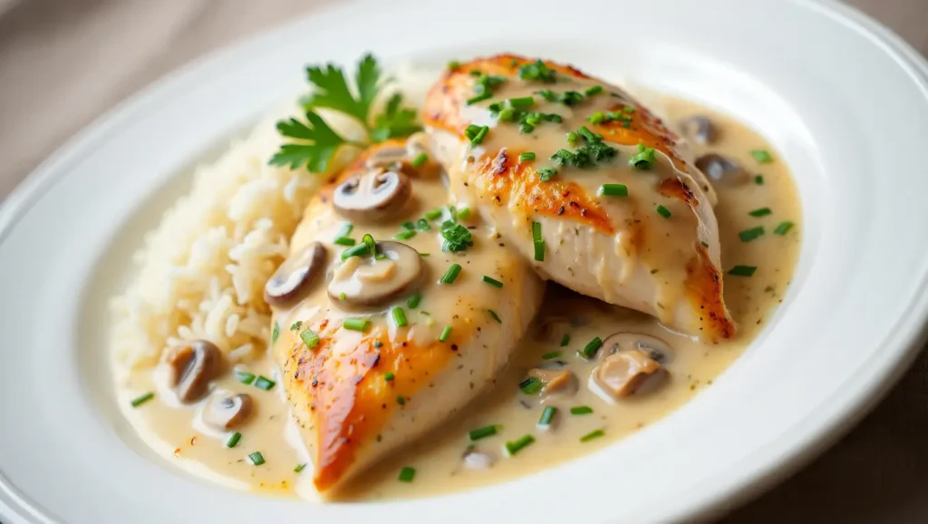 Baked Chicken with Cream of Mushroom Soup