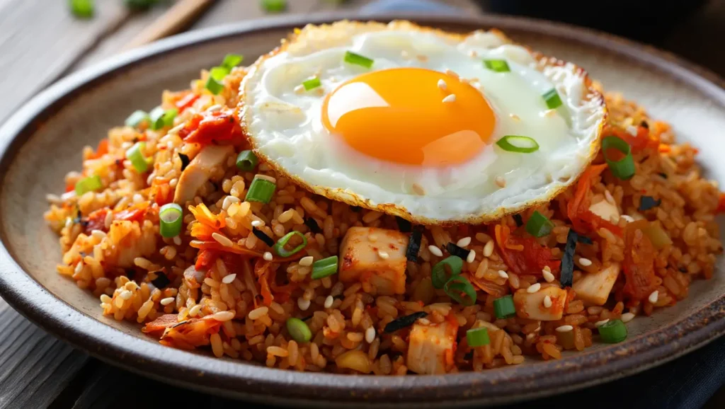 kimchi chicken fried rice