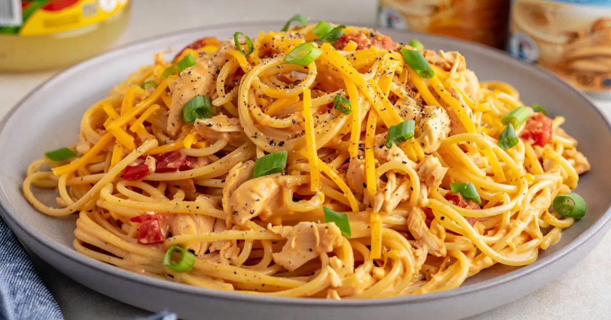 Chicken Spaghetti with Rotel