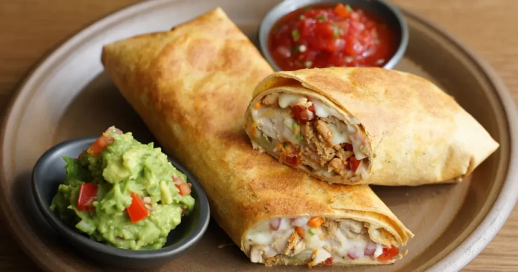 Baked Chicken Chimichangas Recipe